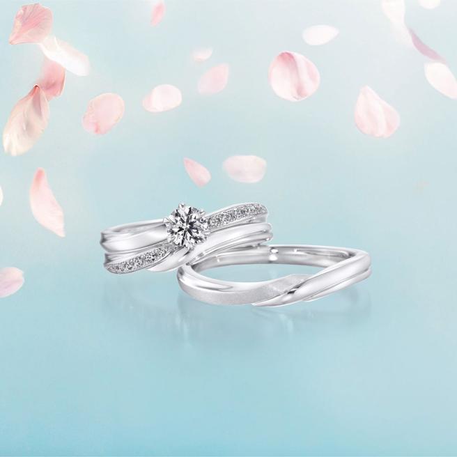 银座白石Wishing Flower祈愿之花系列钻戒。（图／银座白石）