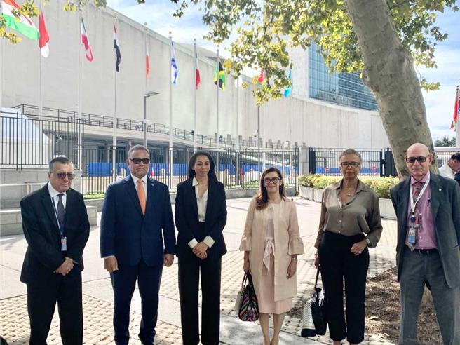 我国6友邦于联合国常任代表将联名函送至联合国秘书处。（外交部提供）