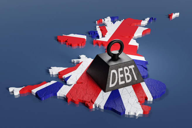 英国国债GDP占比正式来到100%。（示意图：shutterstock／达志）