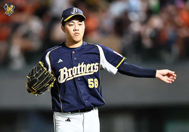 中信兄弟投手吕彦青。（中信兄弟提供）