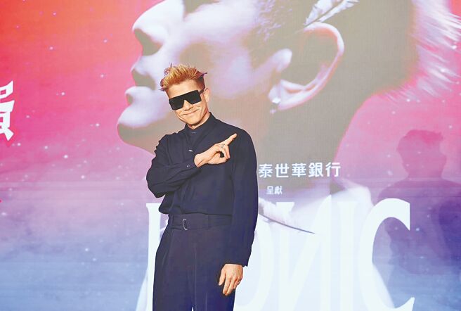 郭富城19日出席演唱會記者會。（陳俊吉攝）