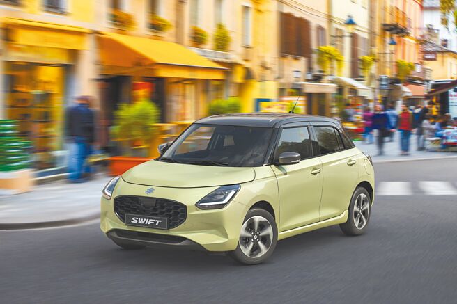 L型LED日行燈辨識度極高，圖為COOL YELLOW／GRAY雙色車款。（TAIWAN SUZUKI提供）