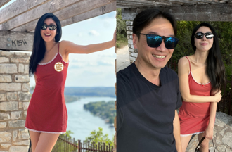 楊謹華穿草莓色小短裙　驚現「謎之凸點」絕對領域全看光