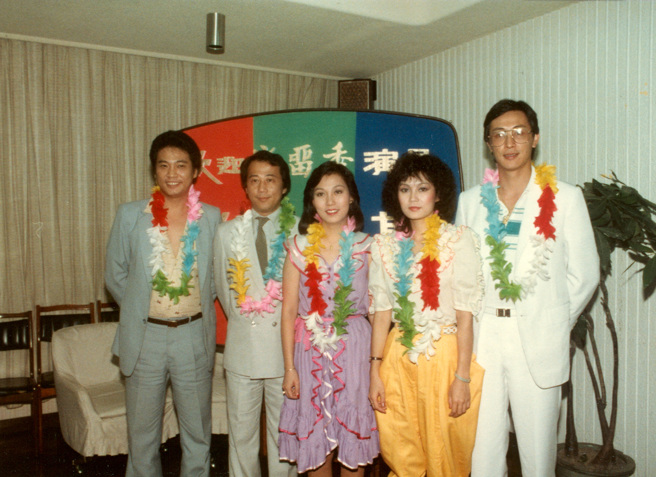 《楚留香》演员右起为关聪、高妙思、森森、夏雨、吴孟达。（图／中时资料照）