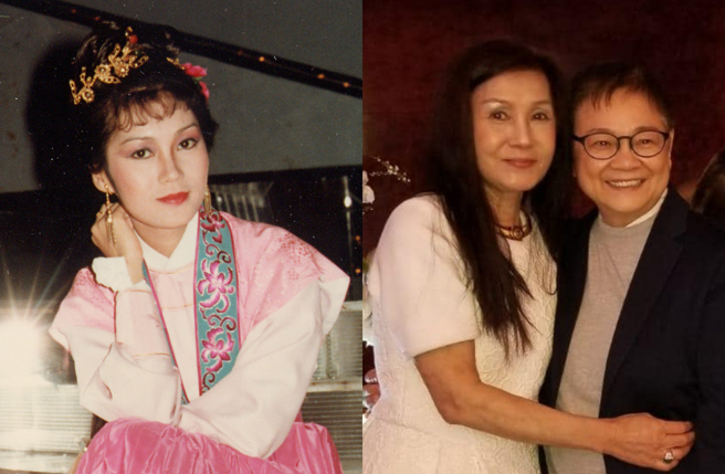 高妙思（左）去年參加慶生會被發現身形消瘦。（圖／中時資料照、臉書 汪曼玲）