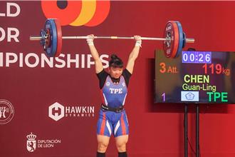 舉重好手陳冠伶世青賽奪3金 連破3世界紀錄