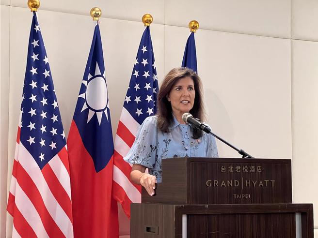 美国前驻联合国常任代表海莉。（资料照片，蔡宗颖摄）