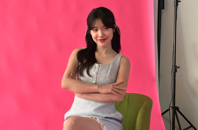 李多慧降临中时新闻网并接受节目《女神放大镜》专访。（图／中时新闻网摄）