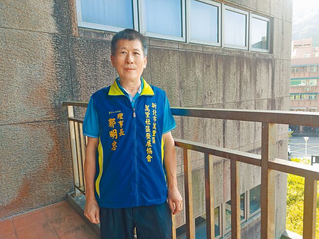 萬里社區發展協會理事長郭明忠。（張鎧乙攝）
