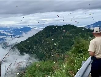合歡山公路狂撒五彩紙 勸阻不聽！被拍竟嗆「這是祈福」