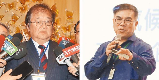 衛福部長邱泰源（左）21日爆料稱賴清德總統打電話罵環境部長彭啓明（右），引發軒然大波。（合成圖，素材取自中時資料照）