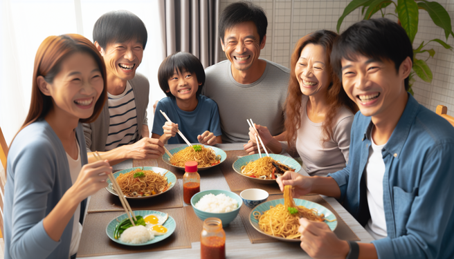 醫師分享有一家人因為三餐吃炒飯、炒麵加辣椒醬，結果全家得糖尿病。（圖為AI生成）