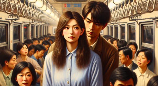 電車癡漢出沒！男子趁車廂人潮壅擠，緊貼背部並用下體狂頂，3女受害慘遭連續侵犯8次。（示意圖、與本案無關／AI生成）