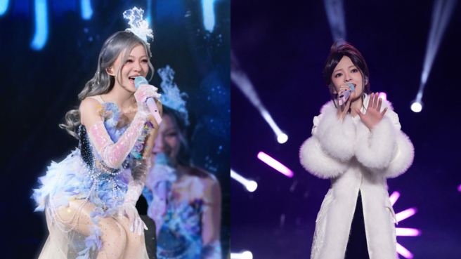 张韶涵演唱会妆容精致，素顏模样被指有落差。（图／翻摄自微博）