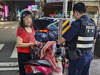 台南红衣嬷骑车迷航   警目视误认70岁    一查竟高龄90了