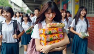 桃园高三女学生校园卖泡麵「19卖30」 学校：别吃太多