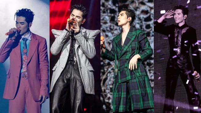 蕭敬騰武漢演唱會造型風格大不同。（圖／翻攝蕭敬騰工作室微博）