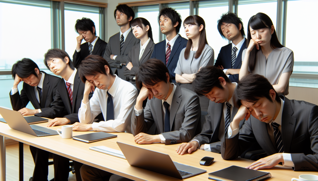 日本高工時與過勞死問題嚴重，背後原因相當複雜。（圖／AI生成）