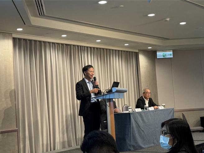 达明机器人（4585）24日举办兴柜前法人说明会，董事长何世池出席。图／黄彦宏