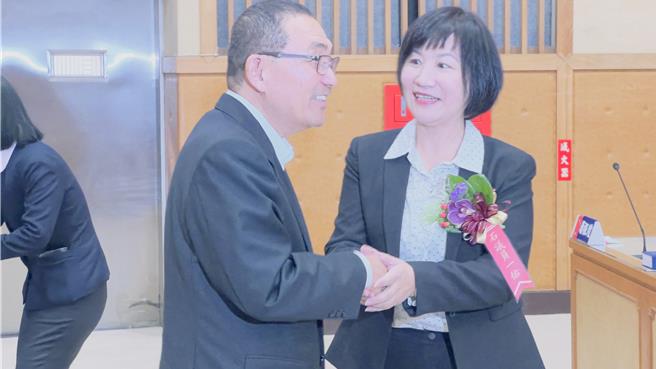 新北市長侯友宜親自到場祝賀。（呂健豪攝）