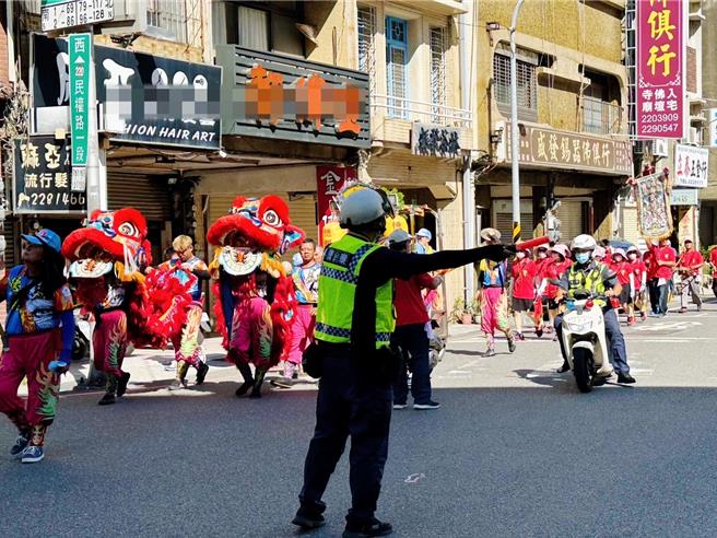 「府城迎媽祖」28、29日將在中西區盛大登場，警察也已規畫交通專案勤務。（民眾提供／曹婷婷台南傳真）