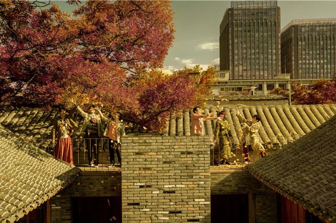 苏打绿在北京拍摄〈故事（苏打绿版）〉MV。(苏打绿有限公司提供)