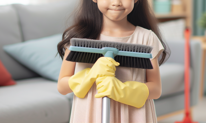 男子好奇掃地機器人或洗脫烘衣機，最推薦先買哪一個。（圖／示意圖，AI生成圖）