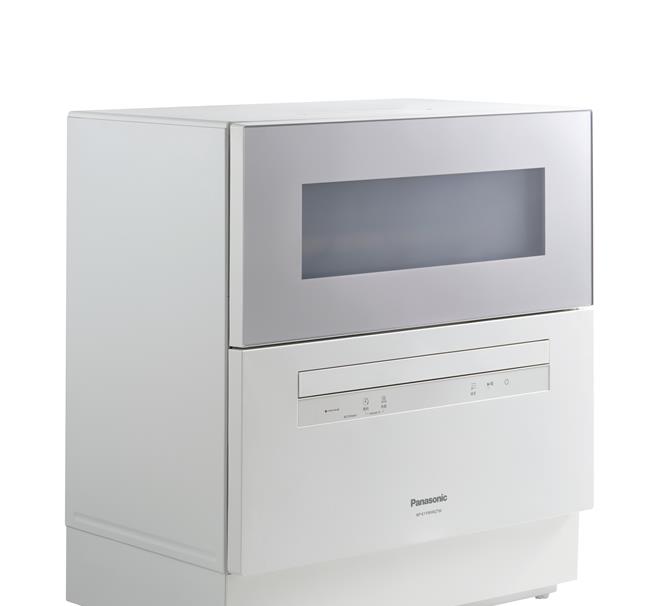 Panasonic桌上型洗碗机NP-K1YWHR2TW，标榜无死角洗净餐具，更可单独当烘碗机。（Panasonic提供／朱世凯台北传真）