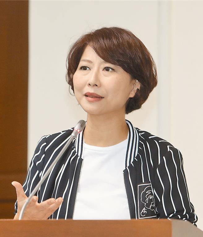 民进党立委陈亭妃。（本报资料照片）