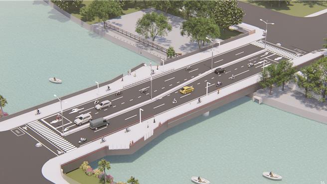 旧九如桥功成身退将，改建为平面桥梁，预计2026年6月完工通车。（高雄市工务局提供／任义宇高雄传真）