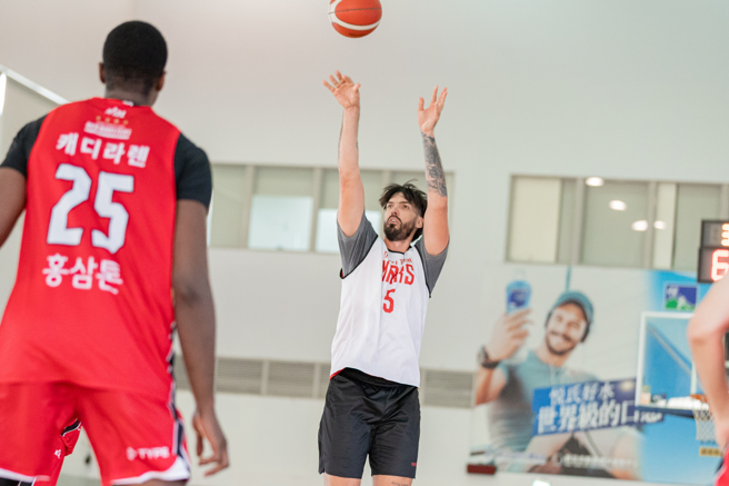 台北台新战神牧伦斯贡献全队最高16分。（台北台新战神提供）