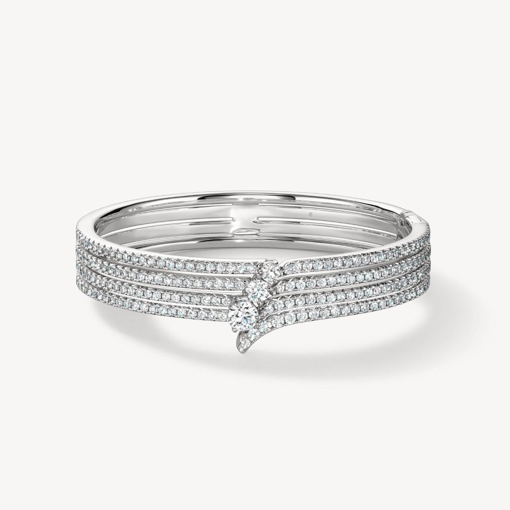 HOF VELA系列鑽石項鍊，119萬8000元。（Hearts On Fire提供）