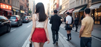 摩洛哥辣妹穿短裙出遊　一路遭青少年集體掀裙觸摸