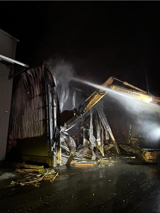 高雄大社鐵皮屋工廠起火  所幸無人受困受傷