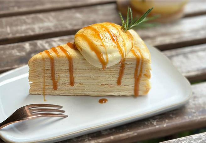 中山捷运站旁的甜点店因积欠劳工退休金遭移送执行署，1日将在拍卖会现场卖千层派偿还39万余元。（执行署士林分署提供）