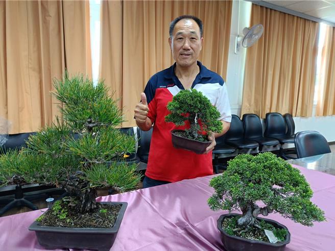 彰化縣樹石藝術協會將在10月5日舉辦展覽，總幹事黃文宗表示，展出盆栽總件數120件，總價值超過2000萬元。（葉靜美攝）