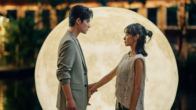 周渝民和宋茜对戏，笑料不断。（图／龙华电视提供）