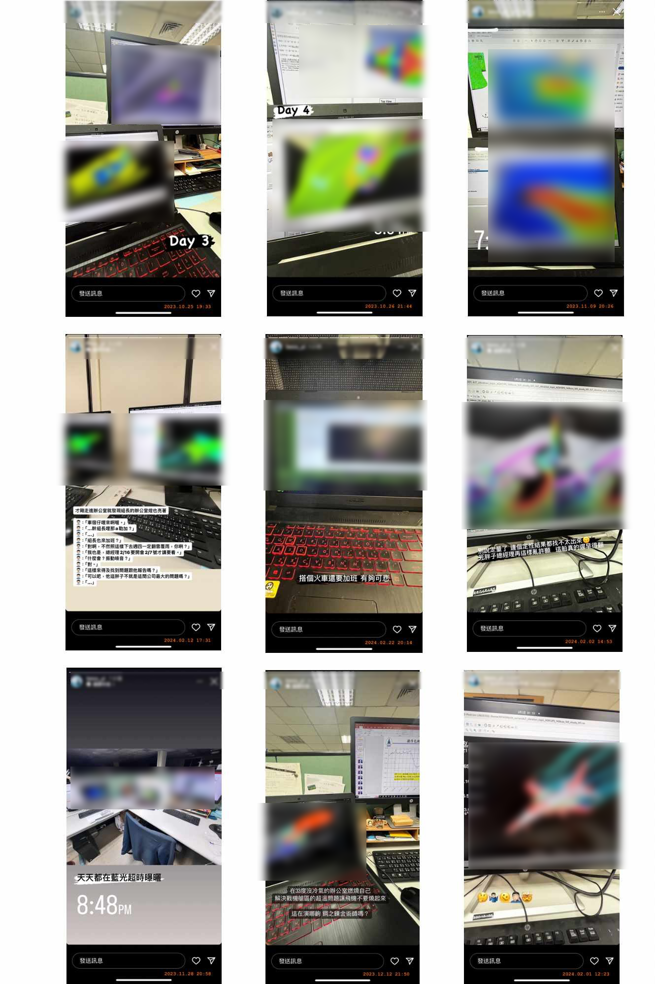 一名汉翔工程师于社群媒体IG公开许多工程资料。（民眾提供）