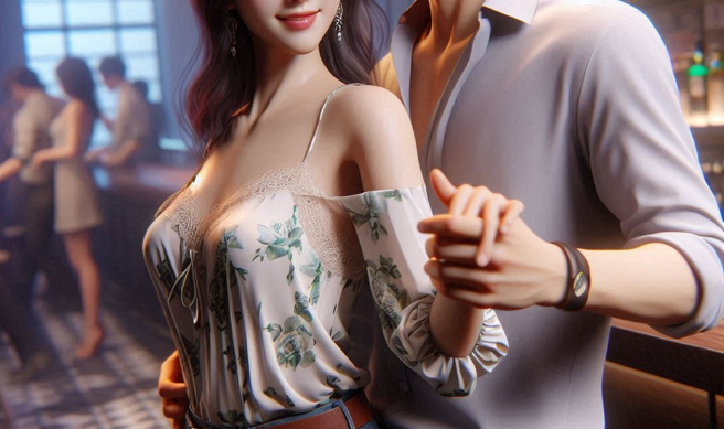 花蓮一名劉姓男子今年1月的花蓮「NO.88酒吧」內，趁一名辣妹小美（化名）不注意時，從背後環抱並碰觸對方胸部。（示意圖、與本案無關／AI生成）