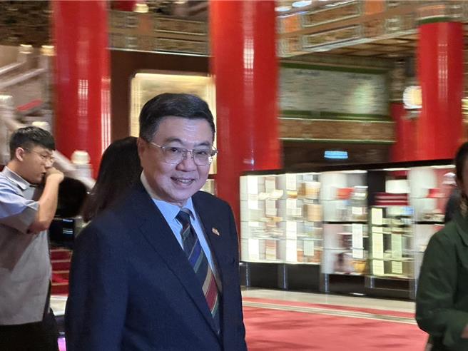 卓榮泰今晚6點半在圓山大飯店宴請綠委。（楊亞璇攝）