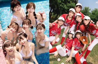 小龍女清涼比基尼「雪白酥胸外洩」 7女孩聯手粉絲一次看個夠