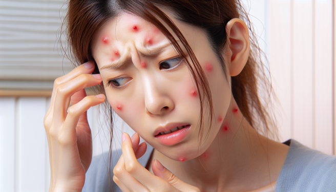 35岁女满脸溼疹奇痒无比治不好，中医调理体质成功根治。（示意图／AI制图）