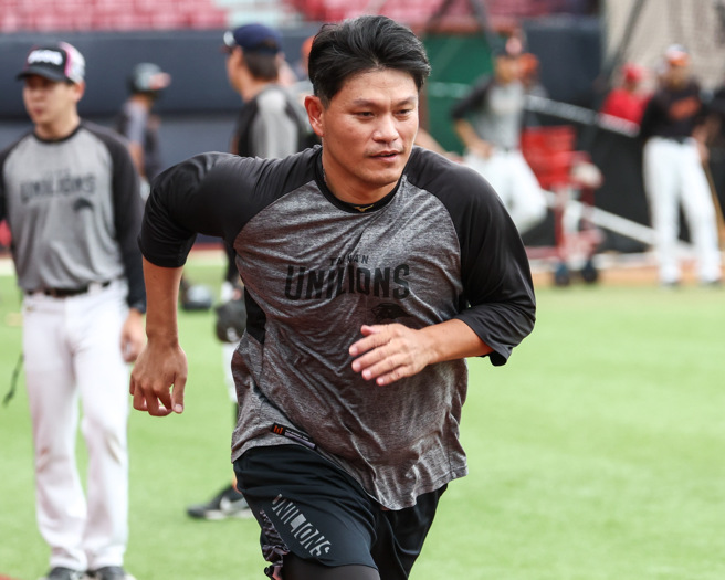 統一獅潘威倫28日將迎來職棒生涯最終戰，27日在天母棒球場進行備戰。（統一獅提供）