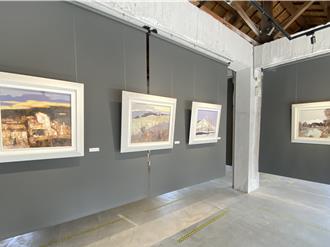 兩岸交流油畫展台中登場 2藝術家以畫會友展大自然生命力
