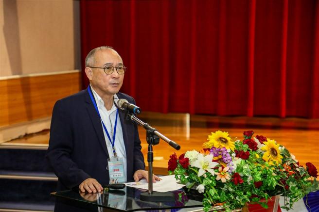 臺湾警察专科学校兼任教授陈宏毅。（记者简廷哲摄）