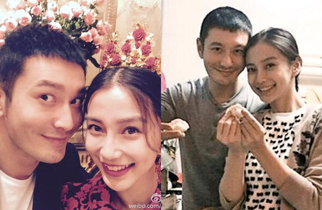 黄晓明2022年结束与Angelababy的7年婚姻。（图／翻摄自Angelababy微博）