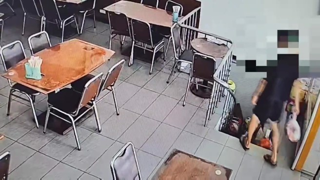 一名越南籍男子形跡可疑闖入民宅地下室，屋主當場喝斥並控制嫌犯後報警。（圖／簡銘柱翻攝）