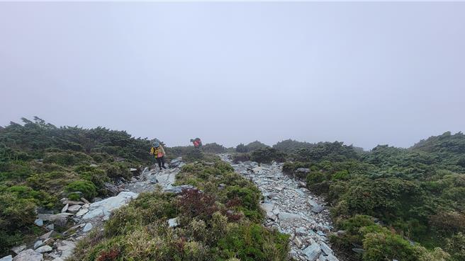 高雄六龟救难协会飞鹰大队27日前往向阳山区搜寻16年前失踪的山友。（高雄六龟救难协会飞鹰大队提供／蔡旻妤台东传真）