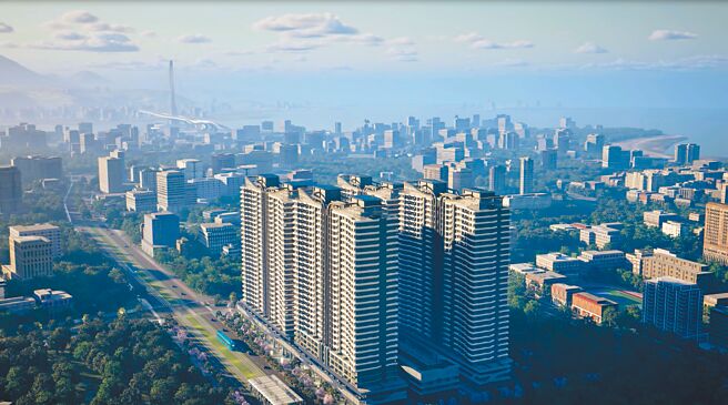 兴富发建设看好首购需求，在淡海新巿镇广达8000多坪基地，分4期推案，合计总销约300亿元。（海悦提供／王莫昀台北传真）