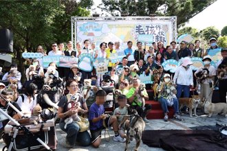 台南「毛孩作伙探險趣」熱鬧登場 黃偉哲與百毛孩同樂